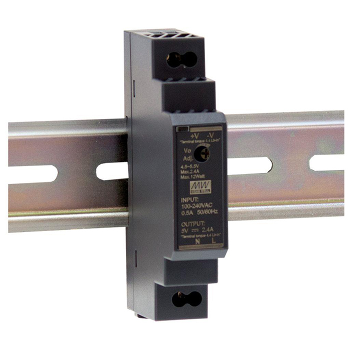 [HDR-15-12] HDR-15-12, 15W DIN Rail Power Supply 12V, 1.26A Class II