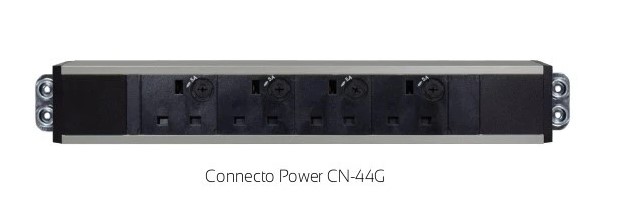 [741271572840] CN-55G, Connecto Key 5 - Distribution unit with 3+2 UK sockets. Dual power source with dual 2-pole switch, ready for 20mm gland connection on each side