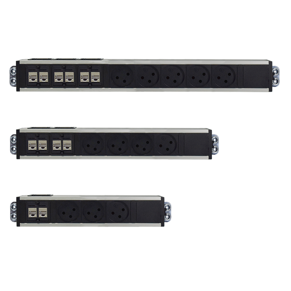[CN-42CG] CN-42CG, Connecto Key 4 - Distribution unit with 2 UK sockets, 2 keystones and Dual USB fast-charger