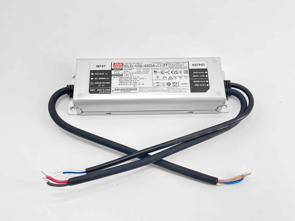 [ELG-100-48DA] ELG-100-48DA, LED Power Supplies 100W 48V 2A CC+CV IP67 DALI control