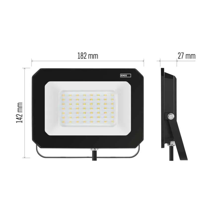 [1531224300] ZS2243, LED floodlight SIMPO 50 W, black, neutral white
