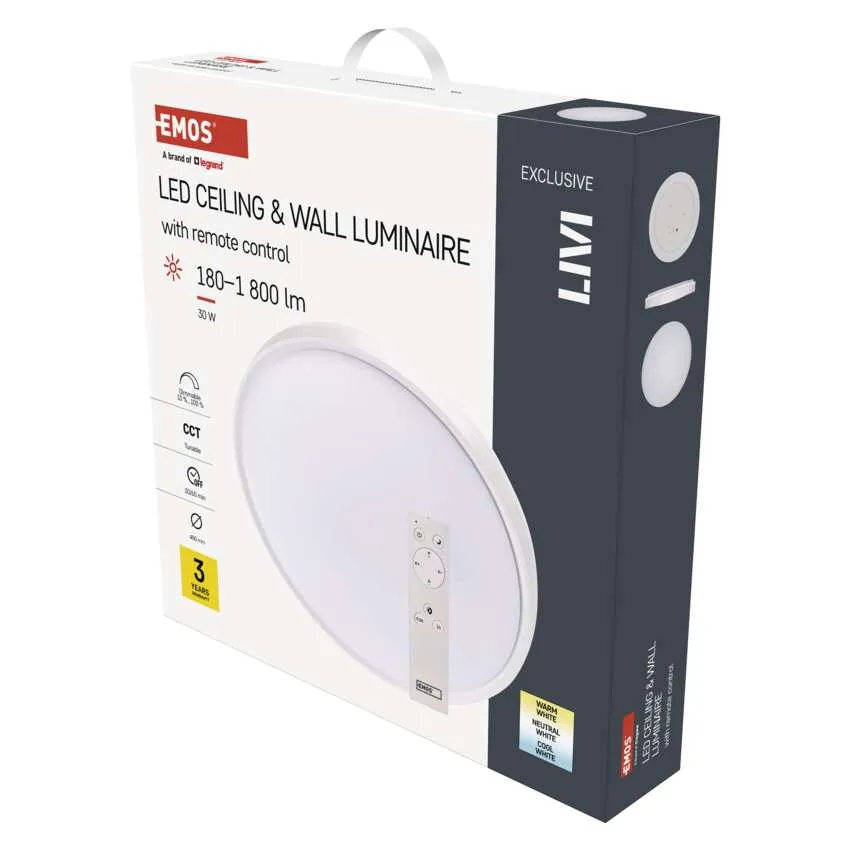 [1539087301] ZM5162, LED luminaire LIVI 40 cm, 30 W, warm-cold white, dimmable with remote control