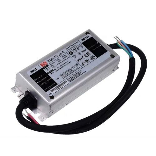 [XLG-75-12-A] XLG-75-12-A, LED Switching Power Supplies 75W 12V, 5A CP IP67 Io adj w/pot