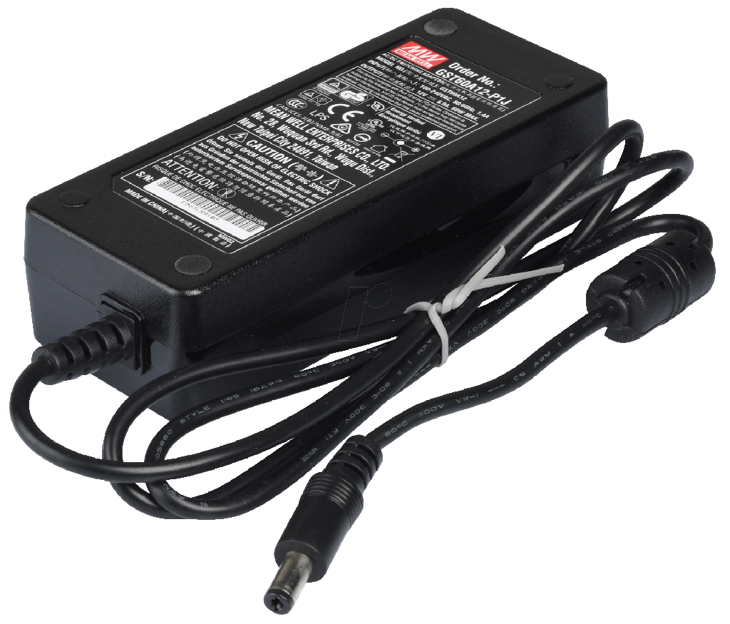 [GST60A12-P1J] GST60A12-P1J, Power Supply, C13 inlet, 12VDC, 5A, Out:12V, 60W, -30 - 70°C