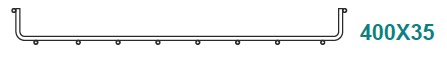 [MUL35400-40PG] Basket Tray, Basket Tray H:35 W:400 T:4.0 L:2900 - EG