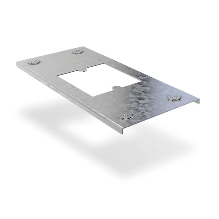 [MQRTI100] Steel Cable Trunkings, BS Single Socket plate for 50x100 - PG