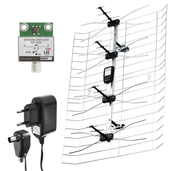 [2703106000] J0666, Outdoor Antenna EMOS EM-030, 0–100 km DVB-T2