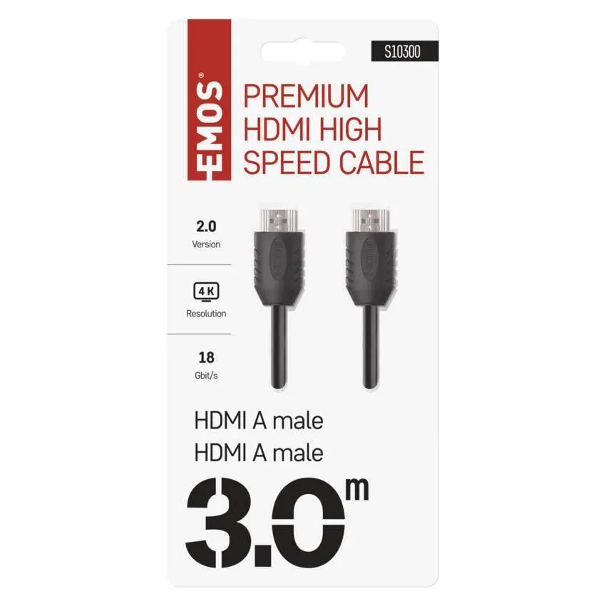 [2333101031] S10300, High speed HDMI cable 2.0 A/Male – A/Male 3m