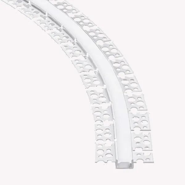 [741271586984]  ALU-C2060gg, Curved Flash Aluminium profile, 20mm opal silicone cover + access