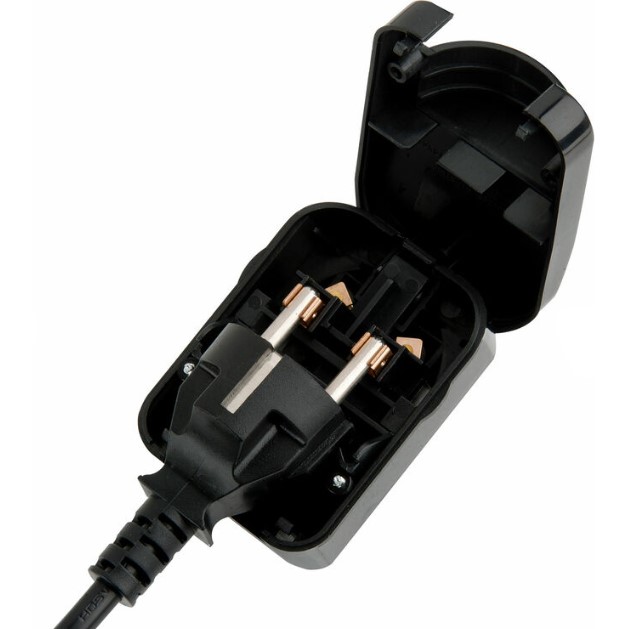 [SCP3-BK] SCP3-BK, Schuko to UK permanent adapter screw and Earth, Converts Schuko to the BS l363-5 format. 13A fuse