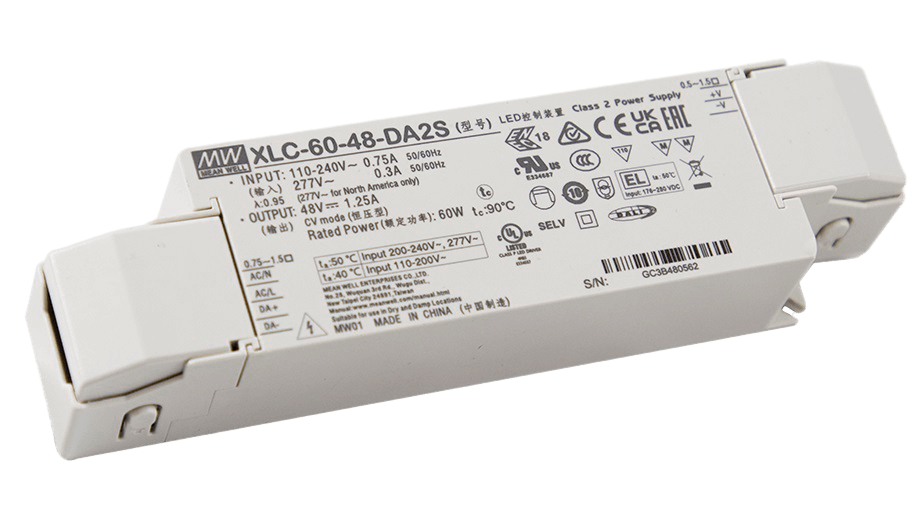 [XLC-60-48DA2] XLC-60-48DA2, LED Power Supplies 60W 48V 1.25A, DALI 2 DIMMING