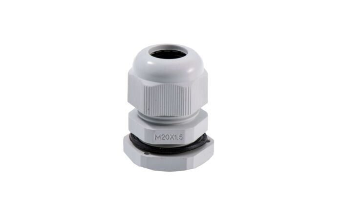 [D.3080] M-20, Metric cable gland, IP68, Polyamide, Grey,  for cable 8-12mm