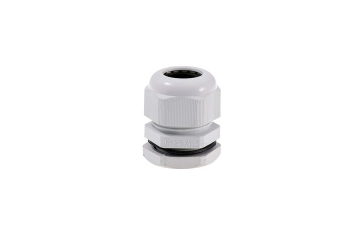 [D.3081] M-25, Metric cable gland, IP68, Polyamide, Grey,  for cable 12-18mm