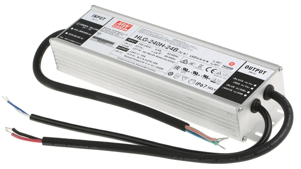 [HLG-240H-12AB] HLG-240H-12AB, LED Power supply 240W 20A, 24V, IP67IP65 lo and Vo adjustable through built-in potentiometer & 3 in 1 dimming function(0~10VDC,10V PWM signal and resistance
