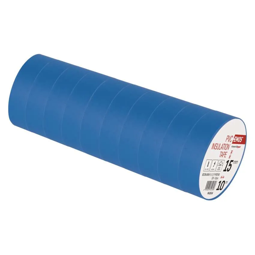 [2001151040] F61514, Insulating Tape PVC 15mm/10m blue