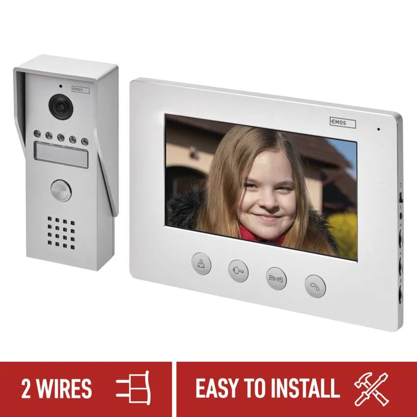 [3010002050] H2050, Video Door Phone + Camera Unit EM-03M 2WIRE