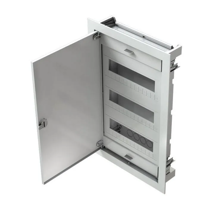 [3870927006518] RB22-U, DISTRIBUTION BOX METALIS 36+6 DIN THREE ROWS IN-WALL