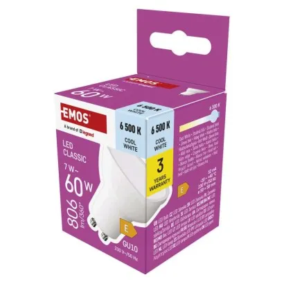 [1525730112] ZQ8E44, LED Bulb Classic MR16 / GU10 / 7 W (60 W) / 806 lm / Cool White