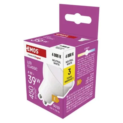 [1525730425] ZQ8E23, LED Bulb Classic MR16 / GU10 / 4 W (39 W) / 450 lm / Neutral White