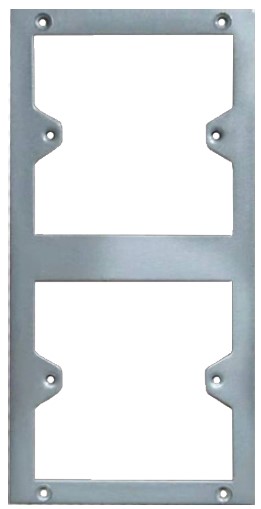 [0727363257864] EFP-2X1G, PAVIX Fixing plate for 2 x 1 gang accessories (60.3mm fixing centers)
