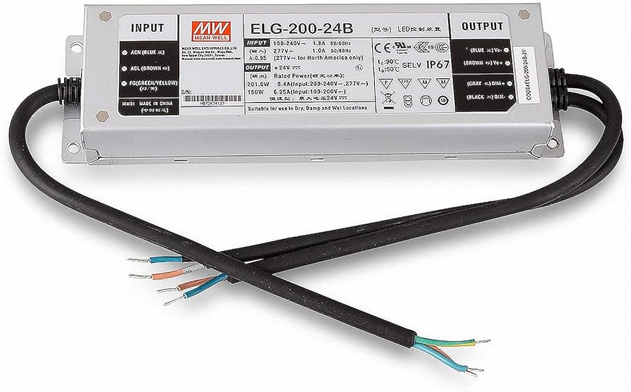 [ELG-200-24B] ELG-200-24B, LED Power Supplies 201.6W 24V 8.4A IP67 CC+CV 3in1 Dimming