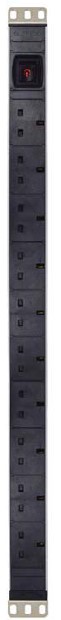 [0727363255655] EP10GR, PDU - 10 x UK socket / UK plug, 5 meter cable 3X2.5mm², Rocker
