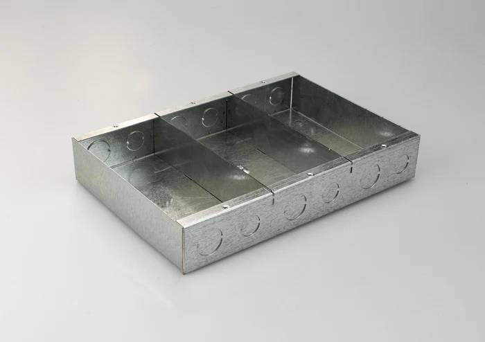 [714833944843] ESB-3P, PAVIX  Slab box with 3 separated compartments, depth 60mm